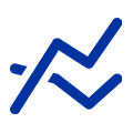 Line graph icon